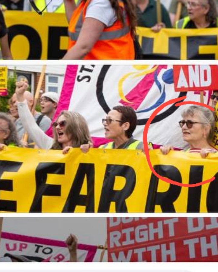 UnmaskedAntifa's tweet image. FILM DIRECTOR ATTENDS PROTEST IN SUPPORT OF A MIGRANT CHILD PREDATOR, EPPING: This is Jenna Constantine, she is an award-winning filmmaker, producer, writer &amp;amp; director.

Jenna clearly must have run out of money since we have found her in many images at protests representing SUTR,…