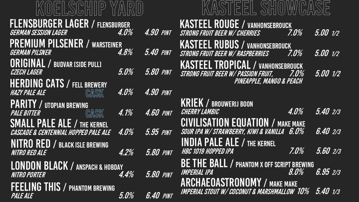 Wednesday TAPS!! Kasteel Showcase!!