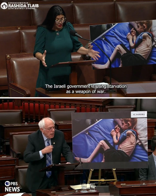 Israel War Room (@israelwarroom) on Twitter photo A scandal has erupted as <a href="/nytimes/">The New York Times</a>, @cnn and others paint a distorted picture of “Gaza starvation” using images of children with severe pre-existing disorders.
Perhaps mainstream outlets are taking cues from <a href="/SenSanders/">Sen. Bernie Sanders</a> and <a href="/RepRashida/">Congresswoman Rashida Tlaib</a>, who did the same in Congress months ago. A scandal has erupted as <a href="/nytimes/">The New York Times</a>, @cnn and others paint a distorted picture of “Gaza starvation” using images of children with severe pre-existing disorders.
Perhaps mainstream outlets are taking cues from <a href="/SenSanders/">Sen. Bernie Sanders</a> and <a href="/RepRashida/">Congresswoman Rashida Tlaib</a>, who did the same in Congress months ago.