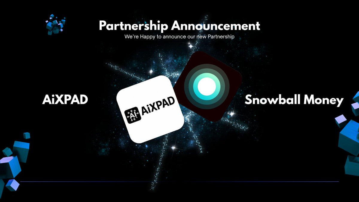 Aix_Pad's tweet image. 🚨 PARTNERSHIP ANNOUNCEMENT 🚨
 @Aix_Pad x @snowball_money

We’re proud to announce a strategic collaboration between Snowball Labs — the team building the Identity &amp;amp; Reputation Layer for the modular blockchain stack — and AIXPAD, the decentralized AI infrastructure transforming…