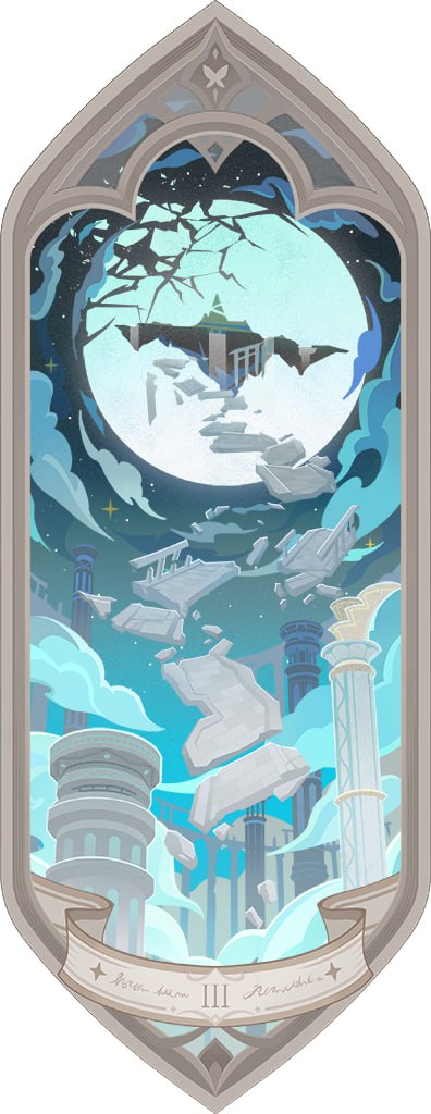 | LEAK | The theory that Barbeloth is the creator of the False sky is slowly getting confirmed. The Celestia's pillar are exactly the same as Barbeloth's card.