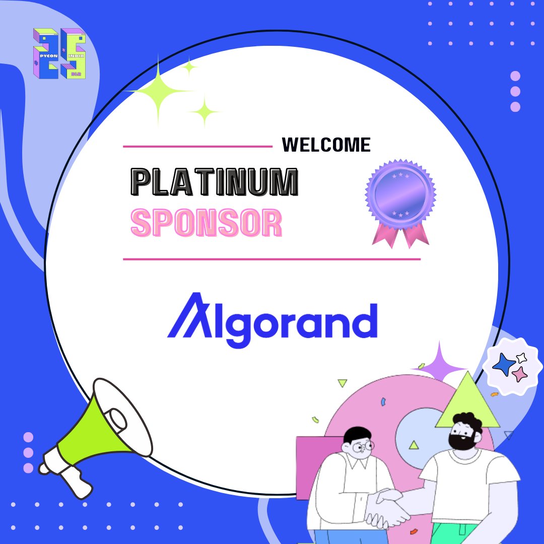 PyCon India (@pyconindia) on Twitter photo 🎉 We’re thrilled to announce our second Platinum Sponsor – Algorand Foundation
We are happy to have Algorand Foundation (<a href="/algodevs/">Algorand Developers</a>) contribute to the biggest #Python conference in the country.
Read more in our blog: in.pycon.org/blog/2025/spon…
#Python #pyconindia2025 #Community 🎉 We’re thrilled to announce our second Platinum Sponsor – Algorand Foundation
We are happy to have Algorand Foundation (<a href="/algodevs/">Algorand Developers</a>) contribute to the biggest #Python conference in the country.
Read more in our blog: in.pycon.org/blog/2025/spon…
#Python #pyconindia2025 #Community