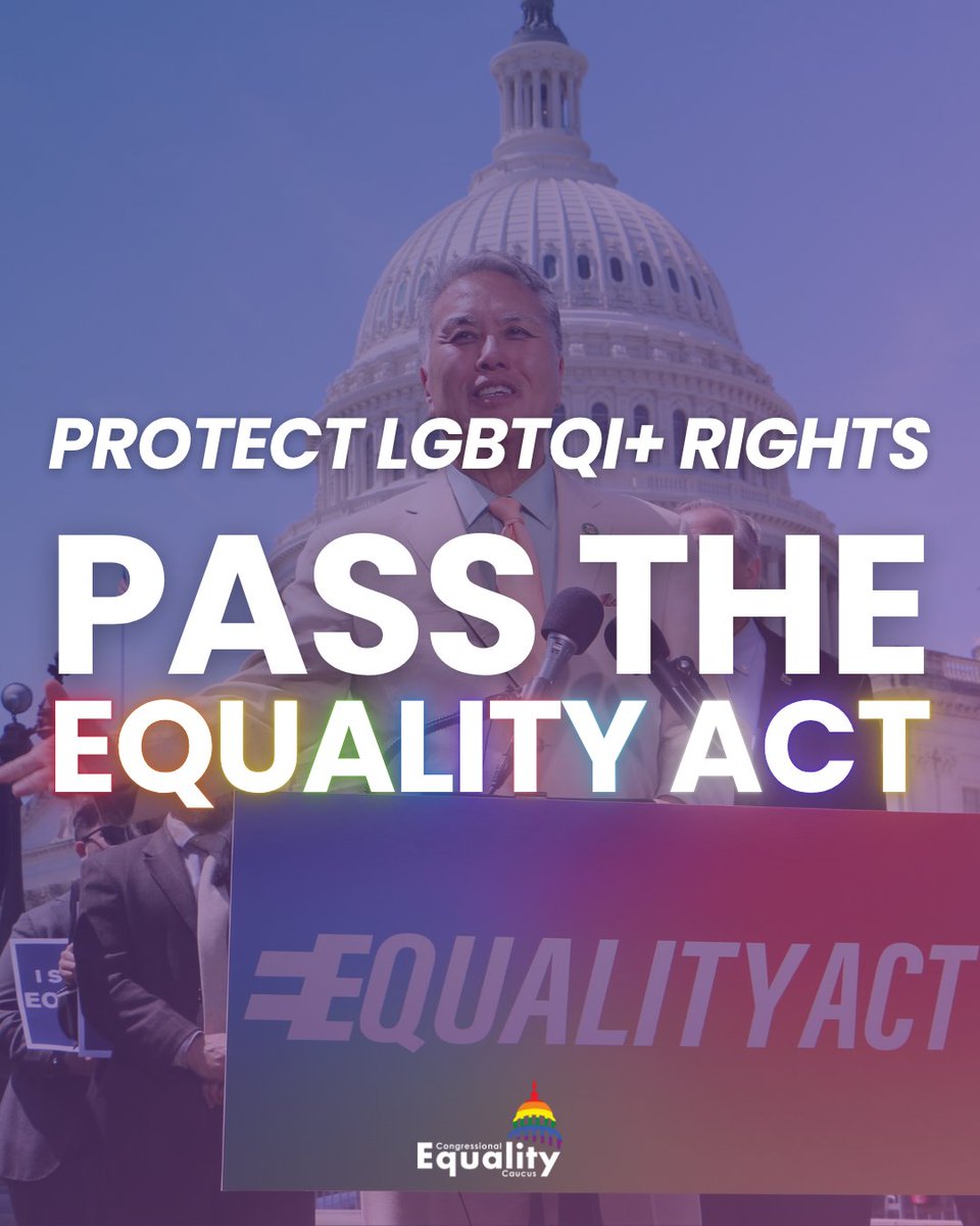 It's 2025, and the rights of the LGBTQI+ community are still under attack from all angles.
 
Now, more than ever, we need to pass the #EqualityAct to explicitly prohibit discrimination against LGBTQI+ people in all areas of life.