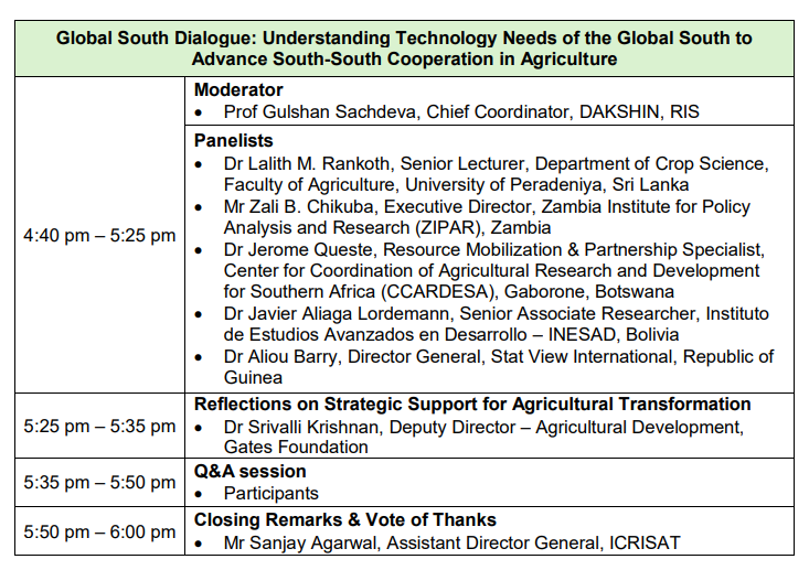 Dakshin – Global South Centre of Excellence (@dakshinnews) on Twitter photo 🌍 Join Us for an Insightful Virtual Conference on Strengthening Agricultural Resilience for the Global South, jointly organized by <a href="/DakshinNews/">Dakshin – Global South Centre of Excellence</a> and <a href="/ICRISAT/">ICRISAT</a>, aimed at addressing the challenges and opportunities in strengthening agricultural resilience in the Global South.
📅 🌍 Join Us for an Insightful Virtual Conference on Strengthening Agricultural Resilience for the Global South, jointly organized by <a href="/DakshinNews/">Dakshin – Global South Centre of Excellence</a> and <a href="/ICRISAT/">ICRISAT</a>, aimed at addressing the challenges and opportunities in strengthening agricultural resilience in the Global South.
📅