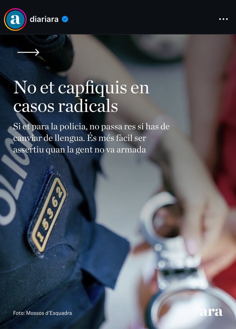 No dec entendre prou bé el missatge que ens volen fer arribar els del <a href="/diariARA/">diariARA</a>...