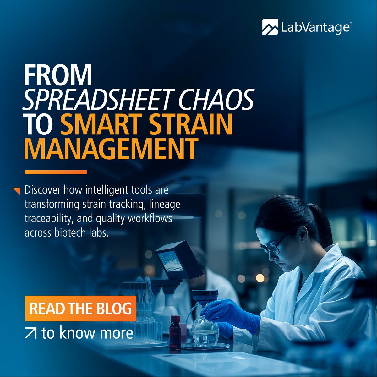 📉 Spreadsheets are slowing down biotech breakthroughs.

Modern labs are using connected platforms to eliminate errors, trace every lineage, and speed up discovery.

📖 Read how smart strain management is changing the game: labvantage.com/blog/from-spre…

#Biotech #SmartLabs #LabVantage
