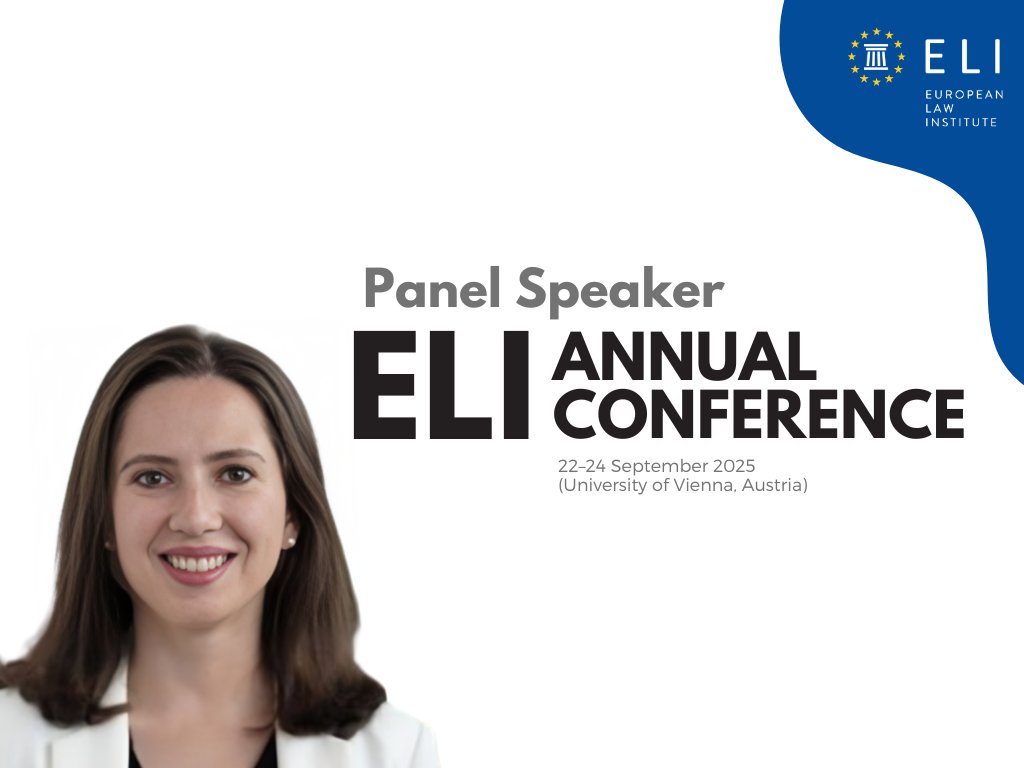 Join us in welcoming Dr. Angelina Rosiak (Legislative Officer, <a href="/EU_Commission/">European Commission</a>) to the ELI Annual Conference 2025, where leading experts explore key legal themes from climate justice to digital succession. Register here bit.ly/4nyvegE.

#ELI #AnnualConference2025