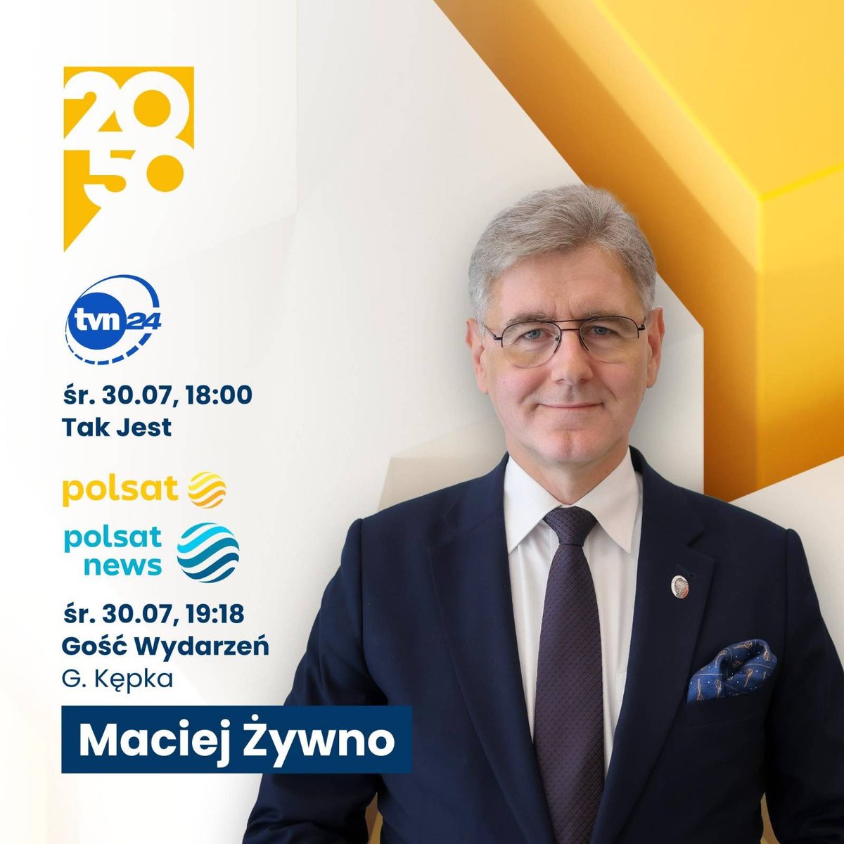 Maciej Żywno (@zywnomaciej) on Twitter photo Wiecxór medialnie bardzo aktywny. Dziś w <a href="/tvn24/">tvn24</a> oraz <a href="/PolsatNewsPL/">PolsatNews.pl</a> <a href="/TelewizjaPolsat/">Telewizja Polsat</a>
<a href="/PolskiSenat/">Senat RP 🇵🇱</a> <a href="/PL_2050/">Polska 2050</a> Wiecxór medialnie bardzo aktywny. Dziś w <a href="/tvn24/">tvn24</a> oraz <a href="/PolsatNewsPL/">PolsatNews.pl</a> <a href="/TelewizjaPolsat/">Telewizja Polsat</a>
<a href="/PolskiSenat/">Senat RP 🇵🇱</a> <a href="/PL_2050/">Polska 2050</a>