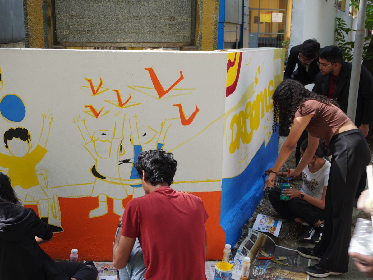 Painted with heart and purpose by our volunteers, a vibrant wall now stands as a reminder of hope and possibility. 

Reflecting ‘Infinite Potential of Children’, the mural celebrates the dreams, creativity and strength that lives within every child.