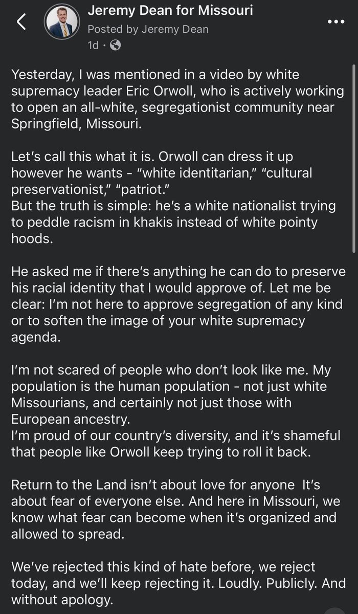 Representative Jeremy Dean tweet media