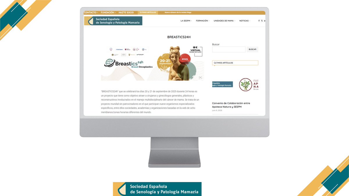 📢 ¡Nueva noticia en la web de <a href="/sespm/">SESPM</a>!

🗓️ Ya disponible toda la info sobre el congreso internacional BREASTICS24h

🔗 Conoce más: sespm.es/breastics24h/