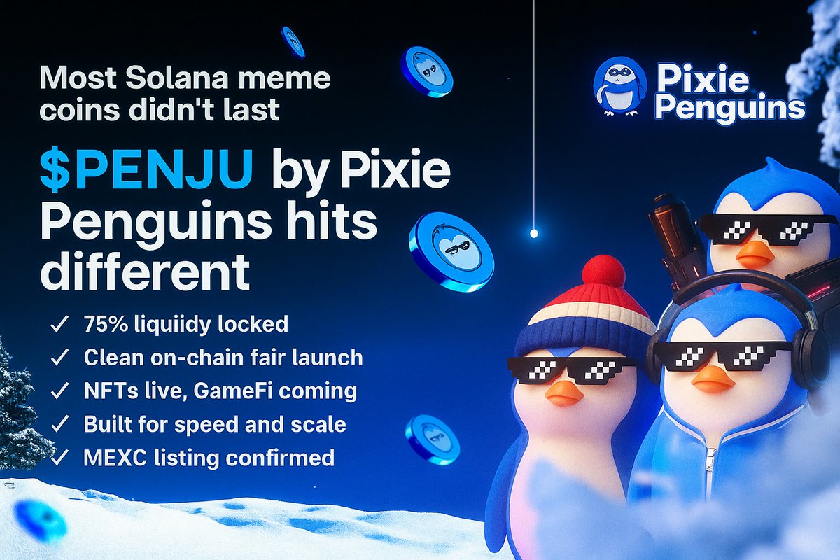 Most Solana meme coins fade fast. $PENJU isn’t one of them. Here’s why this one’s built different, and built to last.

1/
I’ve seen meme coins rise and fall on Solana
Most are loud for a week
Then liquidity vanishes
The devs go quiet
And the community disappears

But $PENJU by