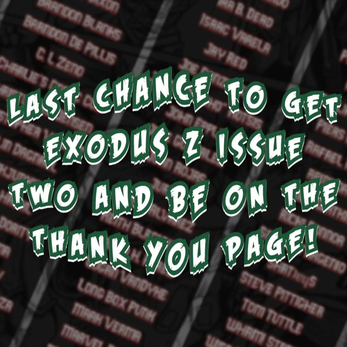 Comic Unknown Presents: Exodus Z Issue Two tweet media