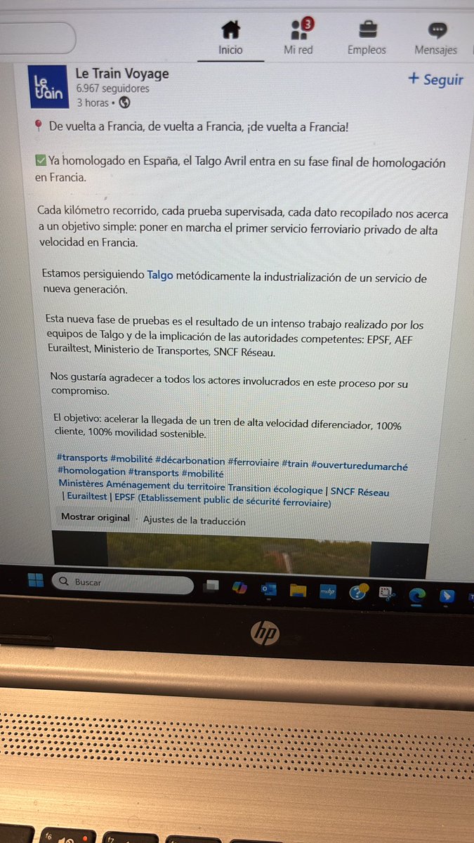 Pero estas pruebas para quien son porque le train puso que eran para ellos