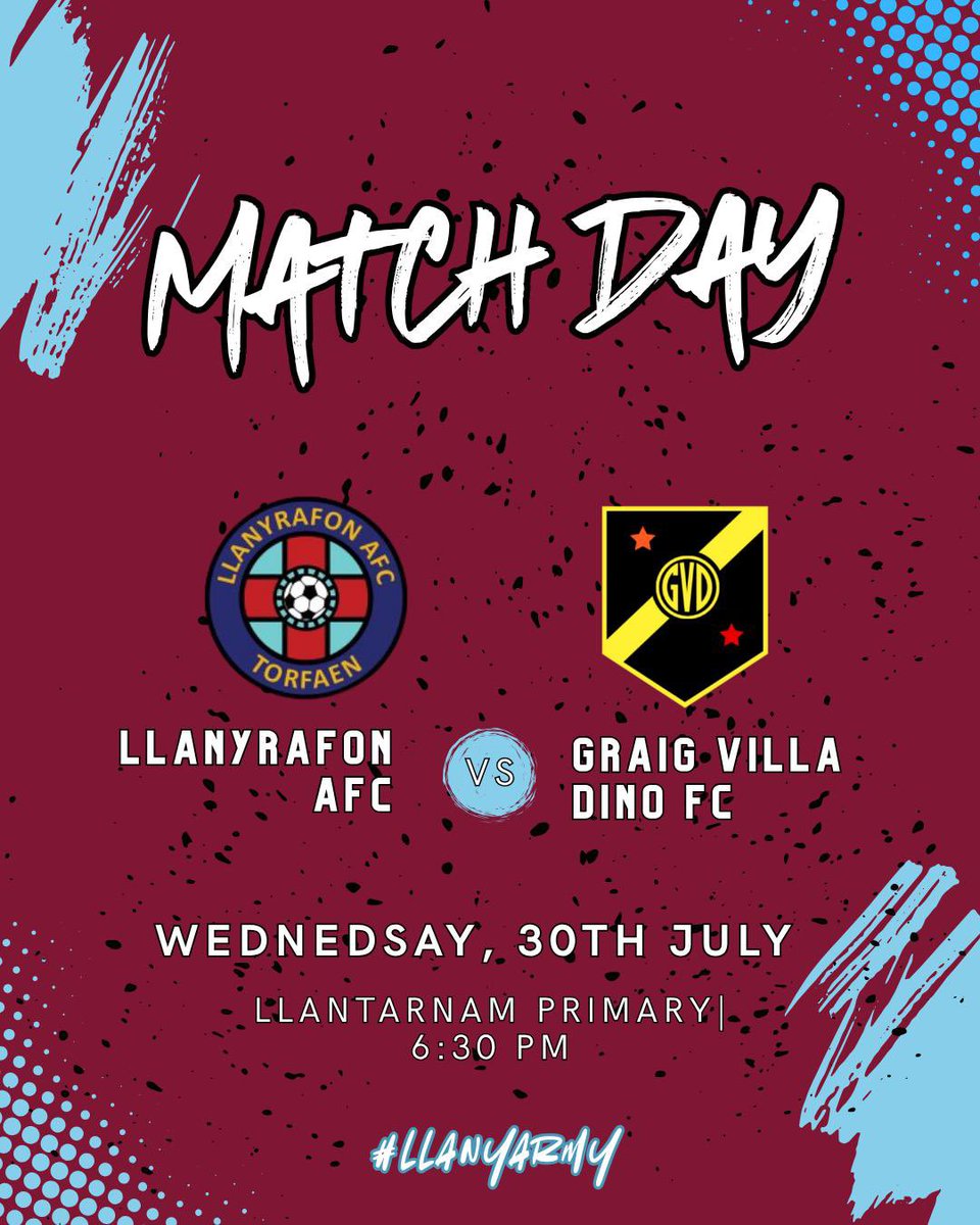 📣MATCHDAY ANNOUNCEMENT📣

Both sides in action tonight, We’re expecting 2 good games to go underway, good luck lads💙❤️

#llanyarmy #preaseaon #viral