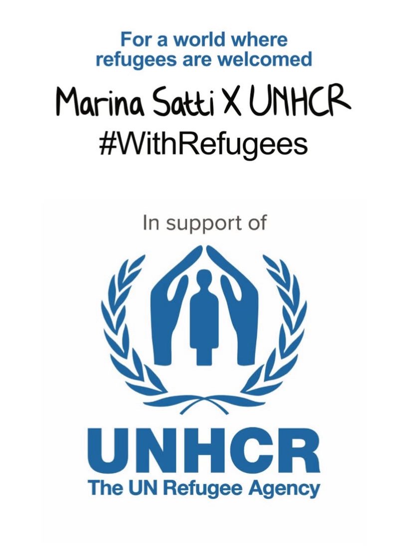 sipedonn's tweet image. Marina Satti supports @UNHCRGreece and stands #WithRefugees 

Always on the right side of history ❤️

-You can buy her merch on her official site!