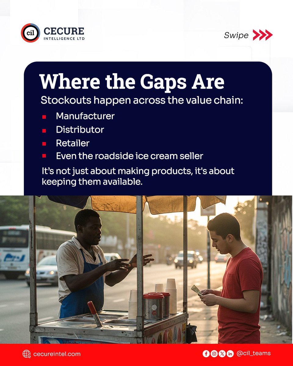 cil_teams's tweet image. Every stockout is a lost sale.
FMCG brands like Coca-Cola &amp;amp; Unilever now use IoT to track inventory in real-time and it&apos;s working.

📈 Up to 30% sales growth
⚠️ Auto restock alerts
🧊 Smarter coolers &amp;amp; vending

Nigerian brands can tap into this too.
#FMCG #IoTForBusiness #CIL