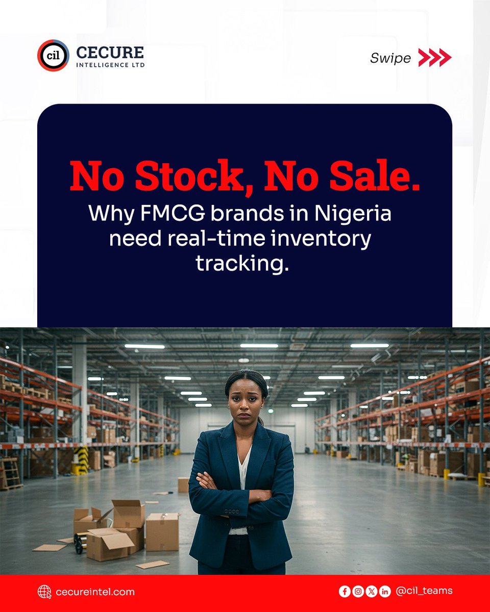 cil_teams's tweet image. Every stockout is a lost sale.
FMCG brands like Coca-Cola &amp;amp; Unilever now use IoT to track inventory in real-time and it&apos;s working.

📈 Up to 30% sales growth
⚠️ Auto restock alerts
🧊 Smarter coolers &amp;amp; vending

Nigerian brands can tap into this too.
#FMCG #IoTForBusiness #CIL