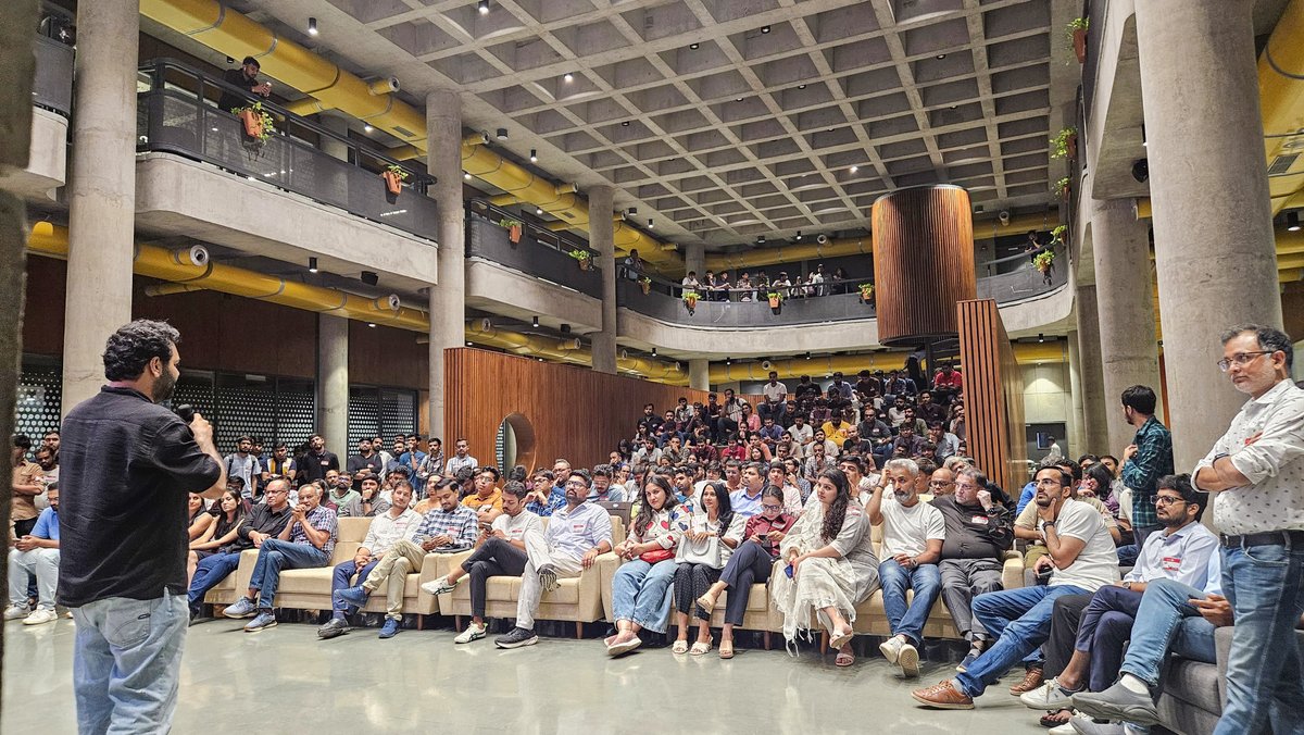 ihubgujarat's tweet photo. As a part of the “Ahmedabad Startup Day,” hosted in collaboration with @eChaiVentures on 26th July 2025, the final set of panels: Healthcare, Marketing, and Fintech explored some of the key drivers that support and shape the startup ecosystem. https://t.co/DUpScQuZ3V