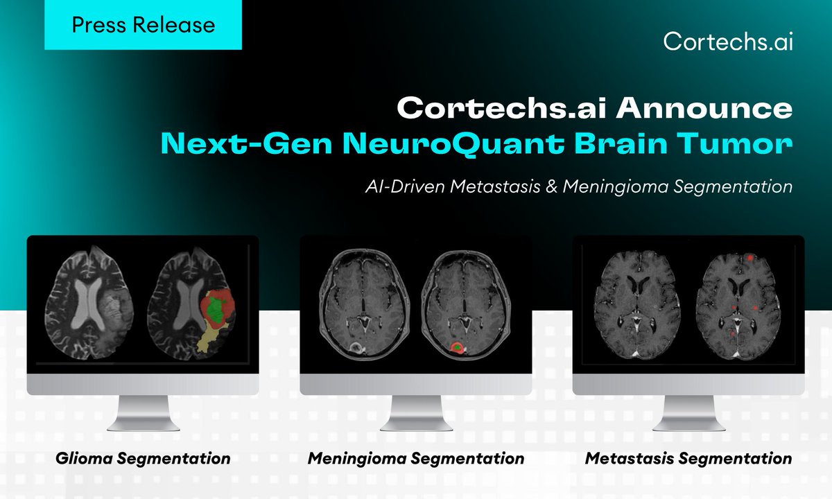 🚨 Cortechs Unveils Next-Gen NeuroQuant® Brain Tumor: AI-Driven Metastasis &amp; Meningioma Segmentation 🚨

Cortechs is proud to announce the immediate availability of its latest release of the FDA-cleared NeuroQuant® Brain Tumor, now offering fully automated segmentation and