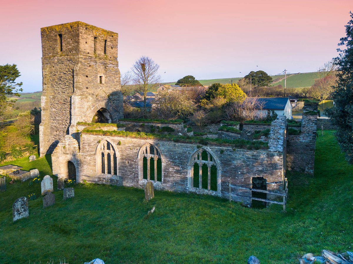 The annual outdoor service at St Andrew’s, South Huish in Devon will take place this Sunday.

This medieval church only became a romantic ruin in the 19th century. It was declared unsafe and subsequently disused following a dramatic incident during a service in 1866.