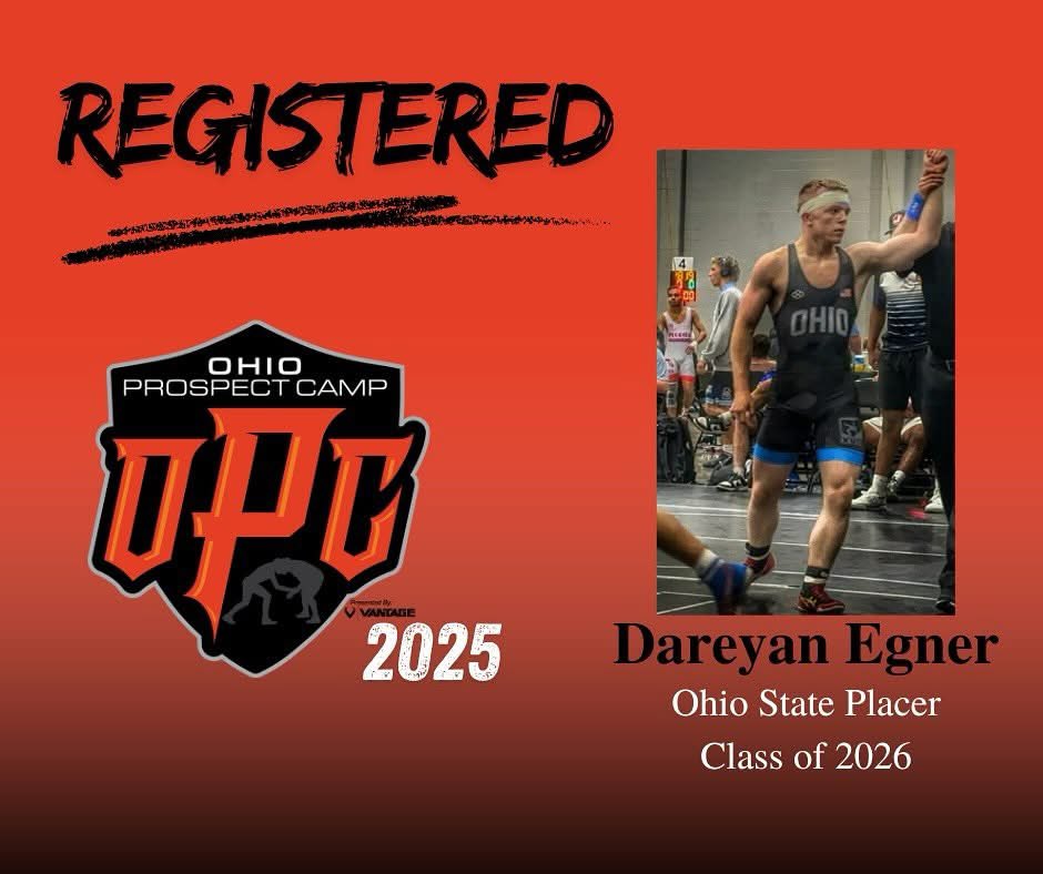 Ohio State Placer @bear_egner is registered for this year’s OPC! 🔥

⏳Only a couple spots remain - Register Today!