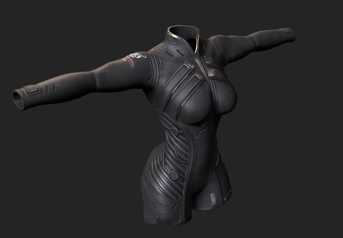 METAL_GOD_07's tweet image. Texuring the suit and added more to the jacket