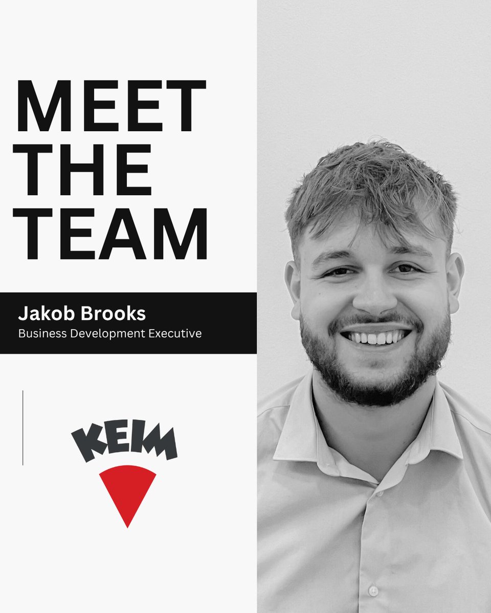 Jakob joined KEIM as a Production Operative in 2021 and then became an Internal Sales Advisor in 2022. Jakob’s dedication and drive has taking him from strength to strength at KEIM and he has recently become our Business Development Executive.  
linkedin.com/in/jakob-brook…
