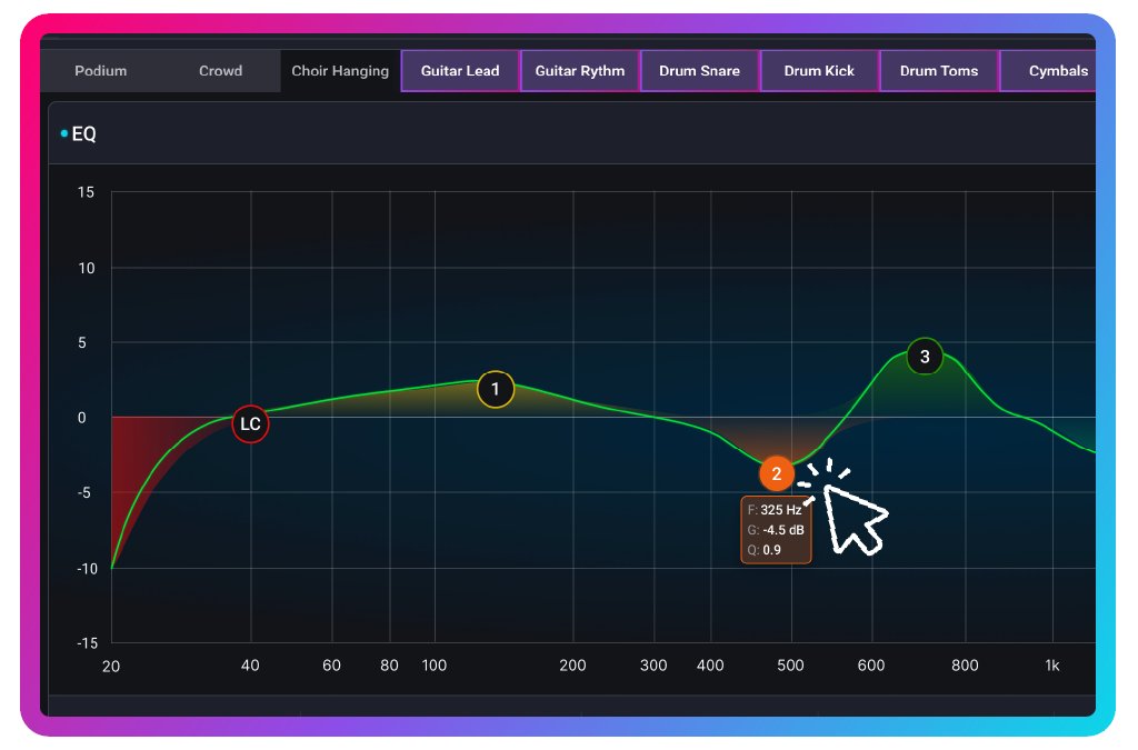 Unleash new remote mixing power! Channel Processing access has arrived for RemoteMix. Adjust your mixer's EQ, compression, and gating from anywhere, right from your browser.

Ready for more control? Check out remotemix.com to see what RemoteMix can do for you!