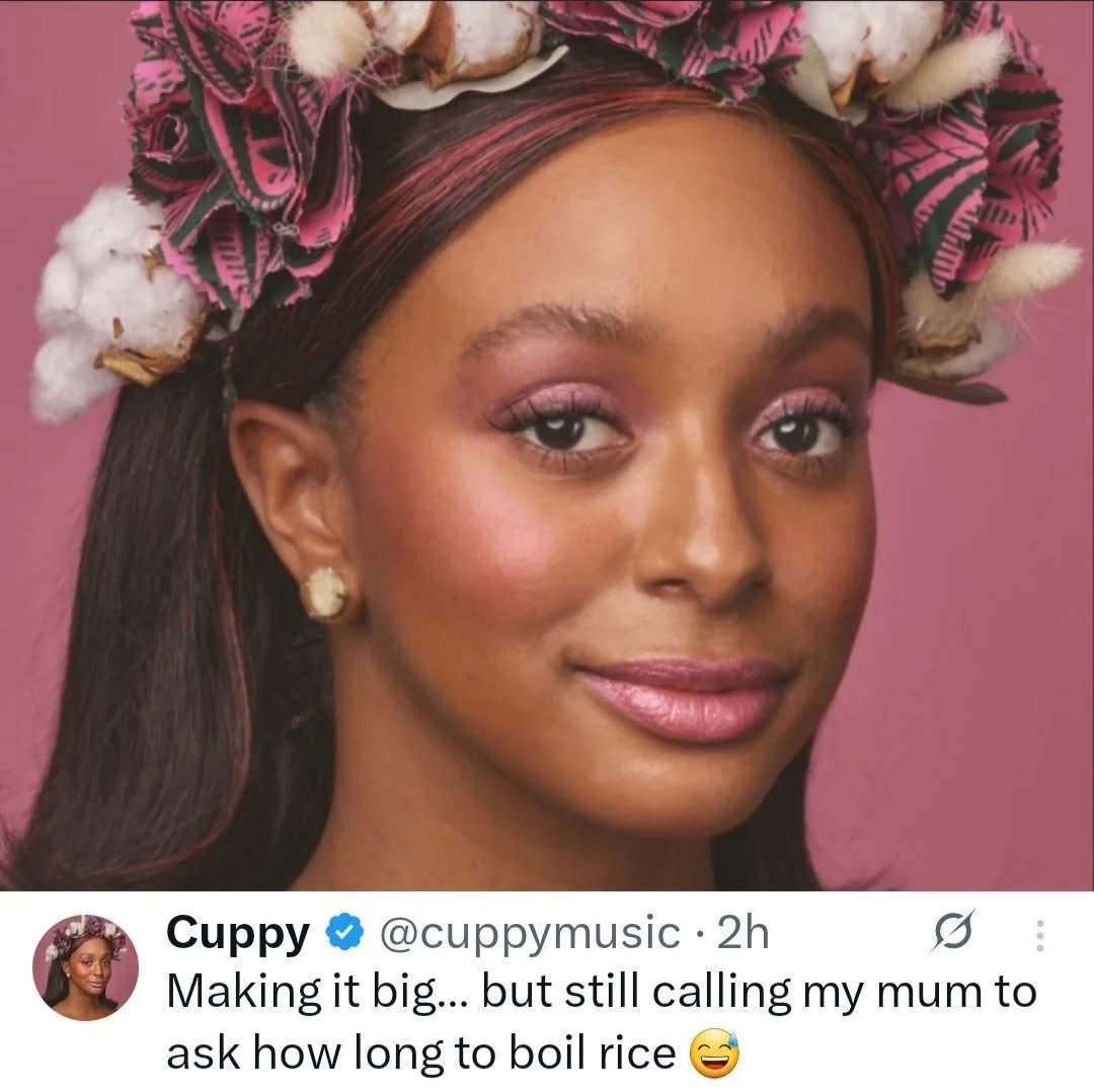 I still call my mum to ask how long to boil rice – DJ Cuppy.

—-
Dede Isabella Koyin Gigi Igbos Watkins Mensan