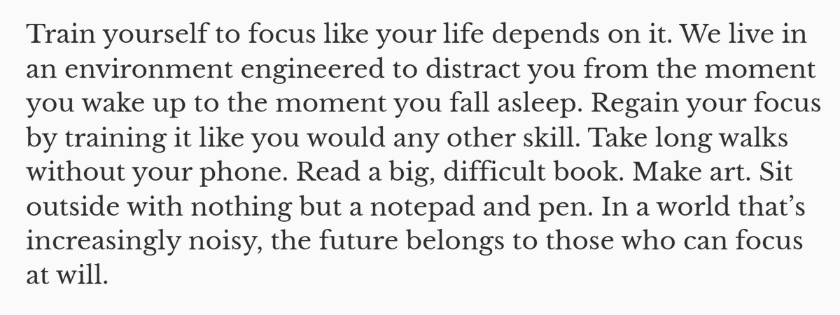waronweakness's tweet photo. Focus is a skill https://t.co/RGHGNmIk8I