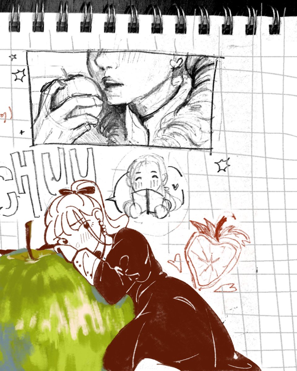 drawing the ancient text #CHUU #heartattack mv

[ #appletrend #loona #chuuves ]