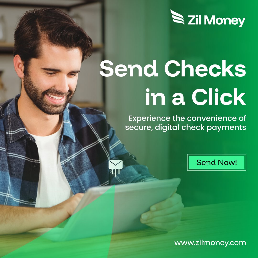 ZilMoney's tweet image. With Zil Money, you can Send Digital Checks securely and instantly. Skip the paper and make payments faster than ever before. 

Learn more: zilmoney.com/send-digital-c…

Click here for interactive demo: zilmoney.storylane.io/share/yka7gldr… 

#SendDigitalChecks #SecurePayments