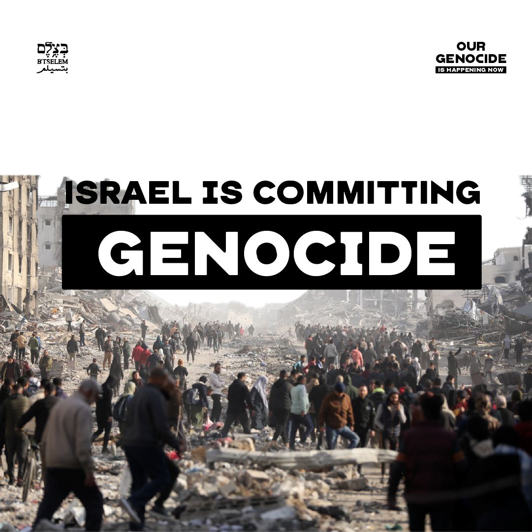 Israel is committing genocide in Gaza.

Israel is acting systematically and deliberately to destroy Palestinian society in the Gaza Strip.

The “Our Genocide” report is based on documentation and research by Palestinians and Jewish-Israelis working together out of a shared moral