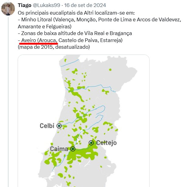 Advinhem de quem são os eucaliptais a arder incessantemente em Arouca há 2 ou 3 dias?
Da Altri, para variar.

Uma pequena cronologia sobre o eucaliptal privado em Arouca: