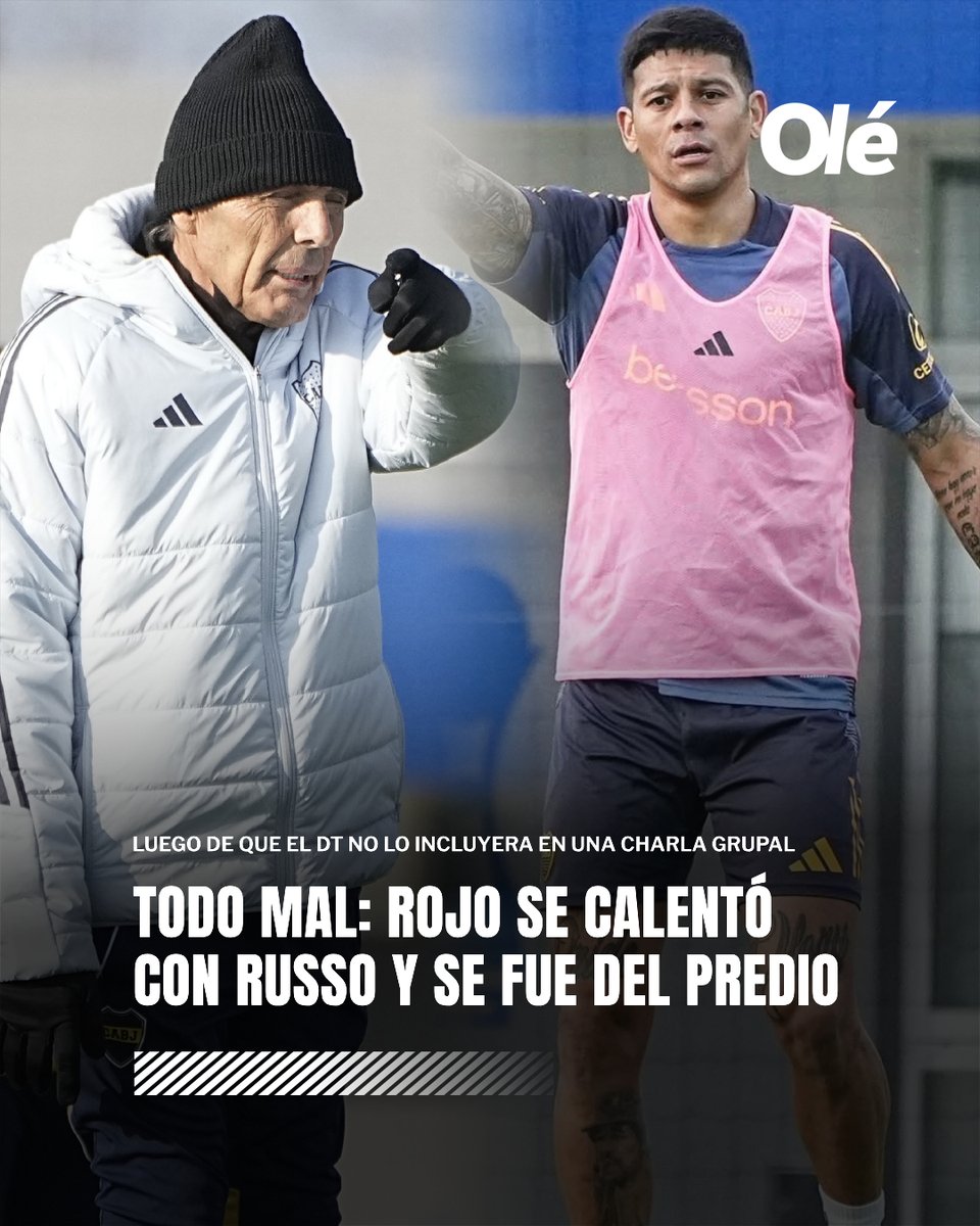 ❌💣 TODO MAL: en el martes en el que Boca volvió a los entrenamientos después de la derrota contra Huracán, Russo se paró a hablar frente al plantel en el gimnasio y pidió que se quedaran solo los que habían estado en Parque Patricios, obligando así que salieran del lugar unos