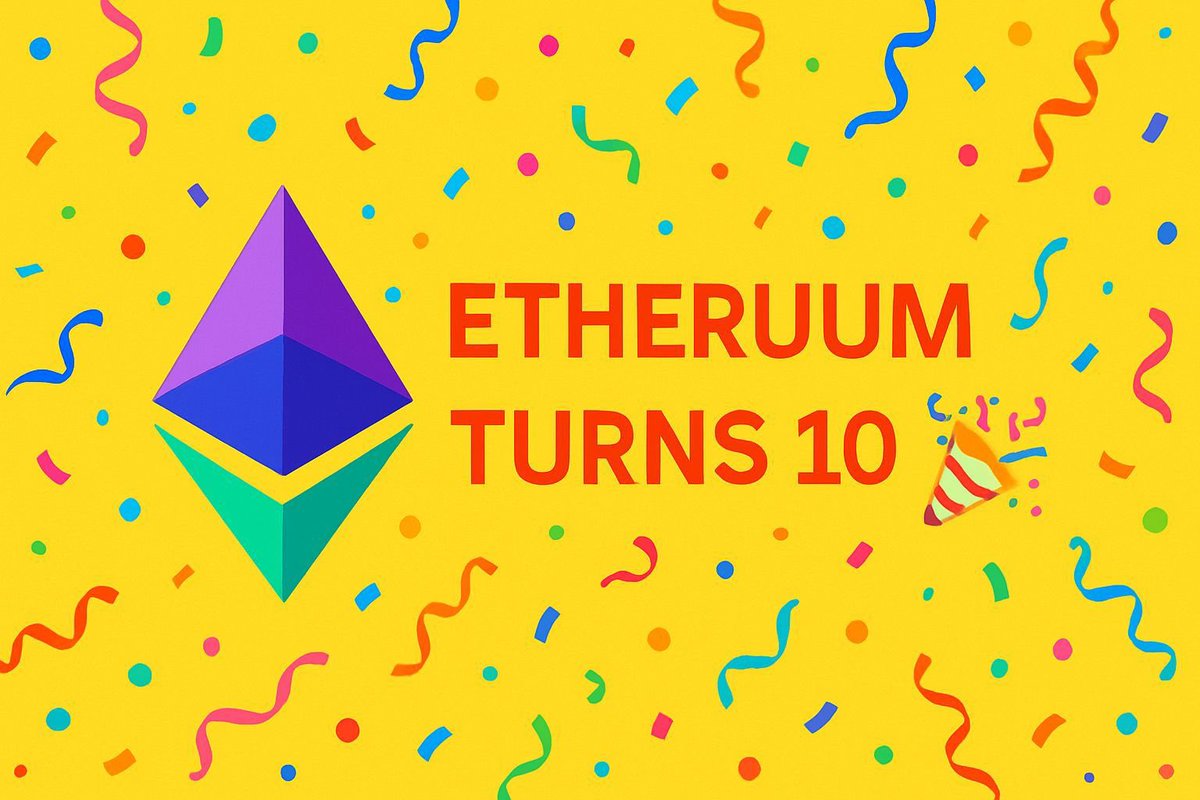 🎂 ¡Feliz cumpleaños, #Ethereum! 🥳 Hoy celebramos 10 años de una  revolución que no para de crecer. Una década de innovación, adopción y  construcción sin descanso que está redefiniendo el futuro de