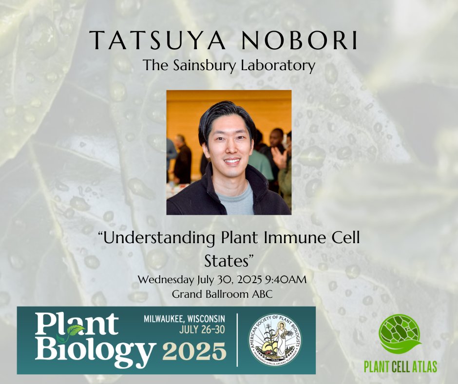 Don't forget to stop by for one of the last talks of the <a href="/ASPB/">ASPB</a> conference with PCA member Tatsuya Nobori! 

#PlantBio2025