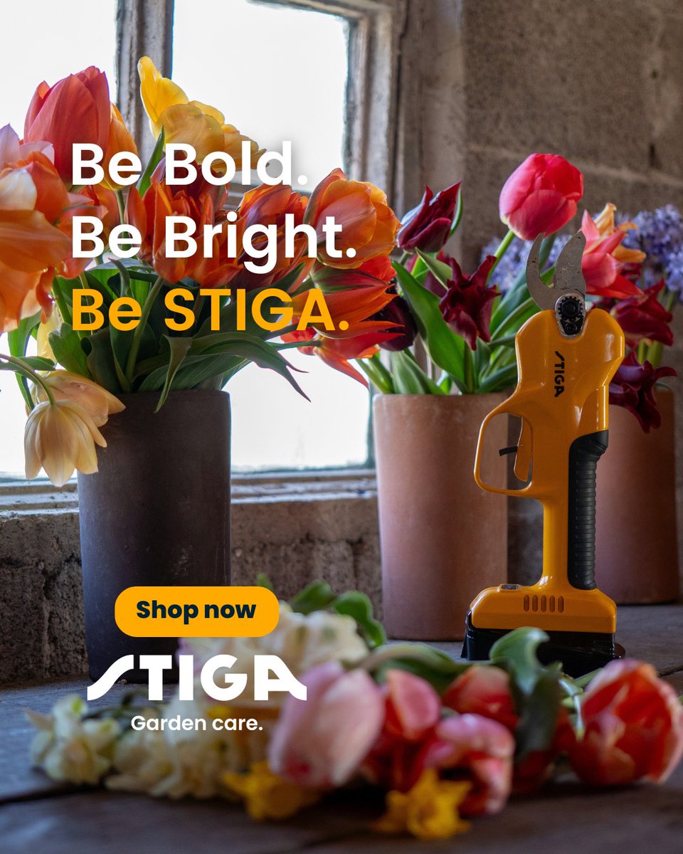 🌞 Power up your summer garden with STIGA tools.
Cordless, precise, and made for bold garden care.

Be bold. Be bright. Be STIGA. 💛

#BeBoldBeBrightBeSTIGA #STIGAGardenTools #STIGAUK #STIGA #SmartGardening #FromSoilToSoil #CordlessTools