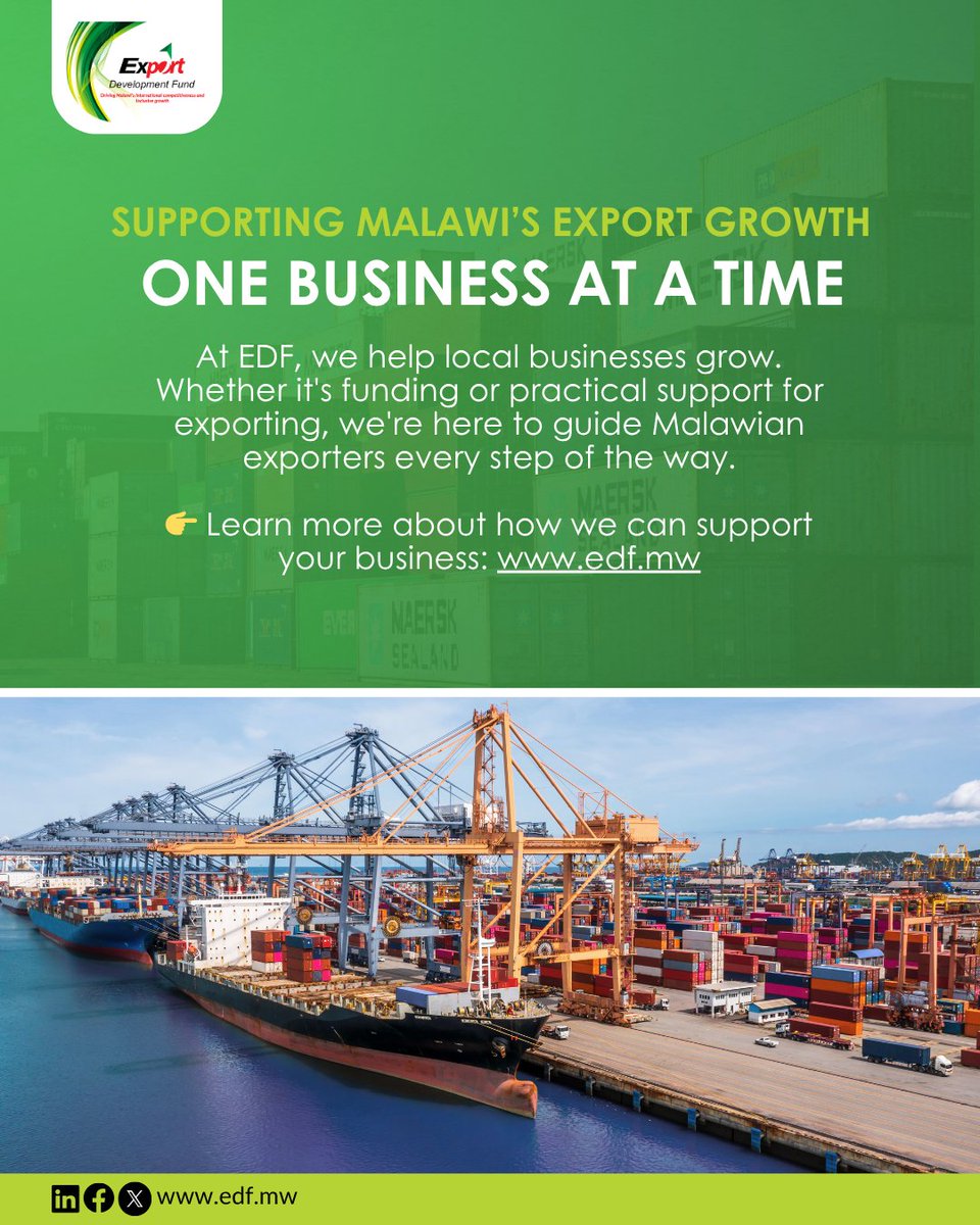 At EDF, we bridge local ambition with global opportunity — one business at a time. 

Learn more at edf.mw