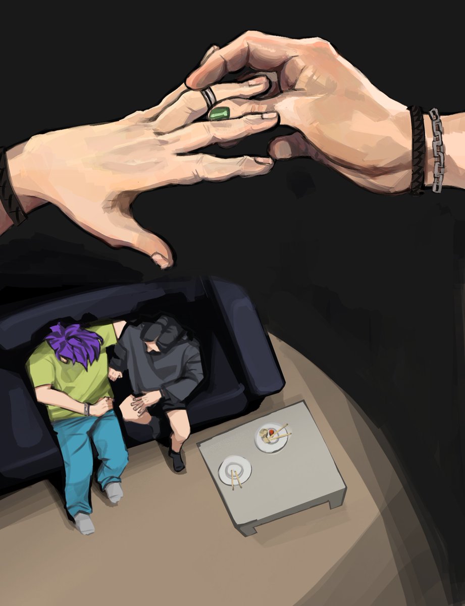 rattusx's tweet photo. day 3 of #THANGYUFEST i saw hands and home and immediately thought of thanos proposing with one of his rings #thangyu #thanos230 #namgyu https://t.co/d3hqLF9xcD