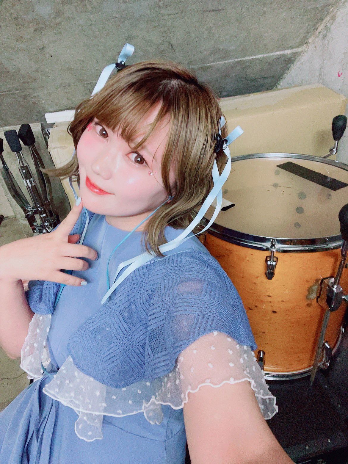 浴衣反物　FAINAL STAGE 浴衣反物 薄ブルー色/花柄 ファイナルステージ - 呉服のひぐち