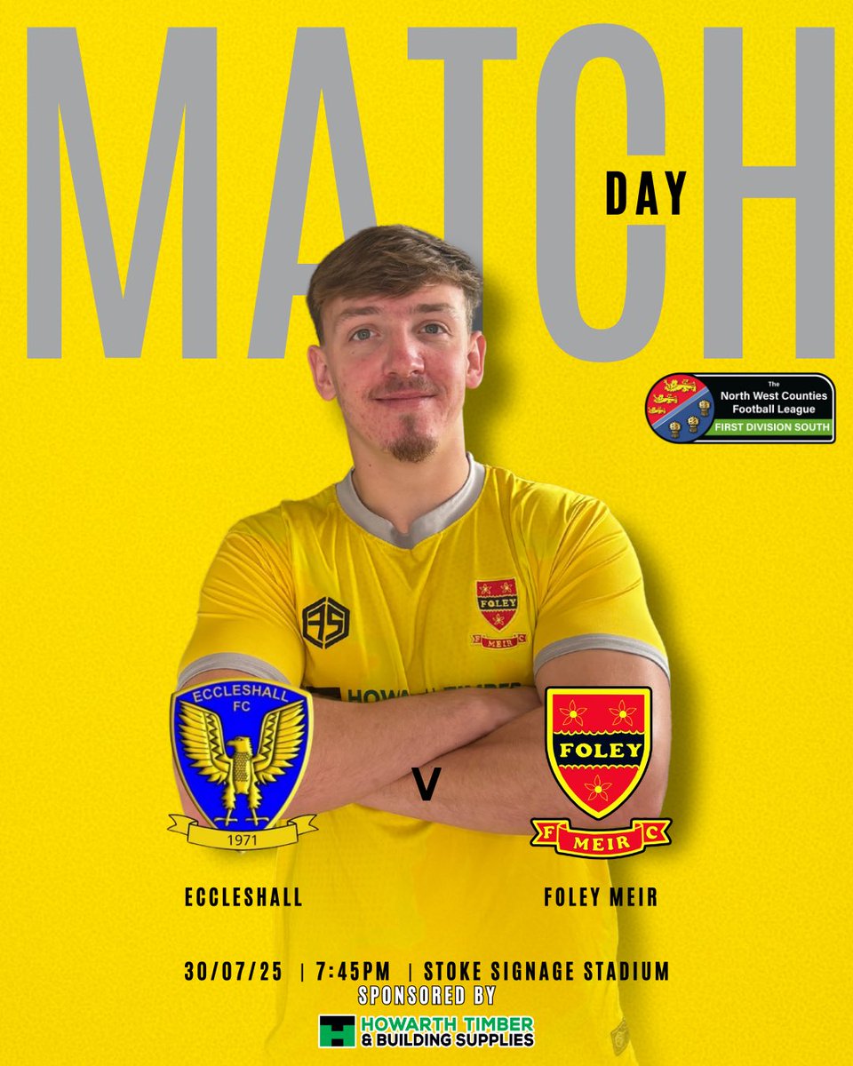 IT’S MATCHDAY!

We’re on the road this evening with a big local clash!

We’re looking to bring all 3 points back to ST3 this evening!
🟡⚪️
#UpTheFoley | #Matchday | #NonLeague | #DerbyDay