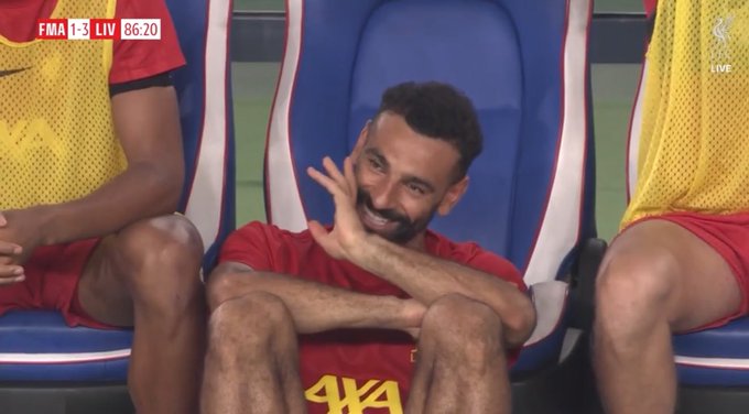 رد فعل محمد صلاح