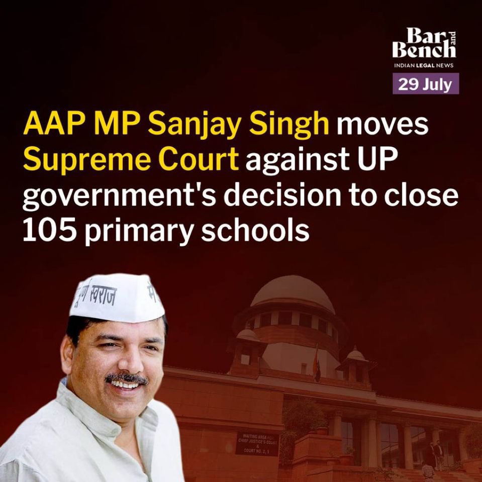 Sanjay Singh AAP (@sanjayazadsln) on Twitter photo рдмрдЪреНрдЪреЛрдВ рдХреЛ рдкрд╛рд╕ рдХреЗ рд╕реНрдХреВрд▓ рдореЗрдВ рдкрдврд╝рдирд╛ рдЙрдирдХрд╛ рд╣рдХрд╝ рд╣реИ, рдХреЛрдИ рдЦреИрд░рд╛рдд рдирд╣реАрдВред рд╕реНрдХреВрд▓ рдмрдВрдж рдХрд░ рдпреЛрдЧреА рд╕рд░рдХрд╛рд░ рдиреЗ рд╕рдВрд╡рд┐рдзрд╛рди рдФрд░ рдХрд╝рд╛рдиреВрди рдХреА рдзрдЬреНрдЬрд┐рдпрд╛рдБ рдЙрдбрд╝рд╛ рджреАрдВред рдореИрдВрдиреЗ рд╕реБрдкреНрд░реАрдо рдХреЛрд░реНрдЯ рдореЗрдВ рдпрд╛рдЪрд┐рдХрд╛ рджрд╛рдпрд░ рдХреА рд╣реИред рдпрд╣ рд▓рдбрд╝рд╛рдИ рд╣рд░ рдмрдЪреНрдЪреЗ рдХреЗ рднрд╡рд┐рд╖реНрдп рдХреА рд╣реИред рдмрдЪреНрдЪреЛрдВ рдХреЛ рдкрд╛рд╕ рдХреЗ рд╕реНрдХреВрд▓ рдореЗрдВ рдкрдврд╝рдирд╛ рдЙрдирдХрд╛ рд╣рдХрд╝ рд╣реИ, рдХреЛрдИ рдЦреИрд░рд╛рдд рдирд╣реАрдВред рд╕реНрдХреВрд▓ рдмрдВрдж рдХрд░ рдпреЛрдЧреА рд╕рд░рдХрд╛рд░ рдиреЗ рд╕рдВрд╡рд┐рдзрд╛рди рдФрд░ рдХрд╝рд╛рдиреВрди рдХреА рдзрдЬреНрдЬрд┐рдпрд╛рдБ рдЙрдбрд╝рд╛ рджреАрдВред рдореИрдВрдиреЗ рд╕реБрдкреНрд░реАрдо рдХреЛрд░реНрдЯ рдореЗрдВ рдпрд╛рдЪрд┐рдХрд╛ рджрд╛рдпрд░ рдХреА рд╣реИред рдпрд╣ рд▓рдбрд╝рд╛рдИ рд╣рд░ рдмрдЪреНрдЪреЗ рдХреЗ рднрд╡рд┐рд╖реНрдп рдХреА рд╣реИред
