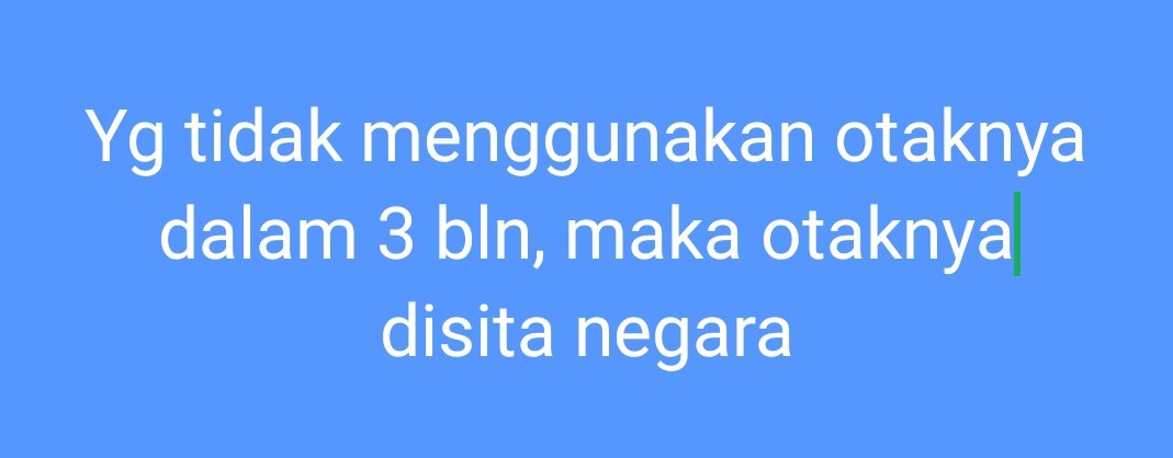 Makanya mikirrrrr.. Stidaknya mikir bsk masih makan atau ga