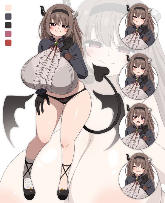 許可いただいたので、むに工房さまの次回作『サキュバス列島』に収録される予定のキャラクターの立ち絵公開します!
私の性癖全開のサキュバスさんです☺️ 