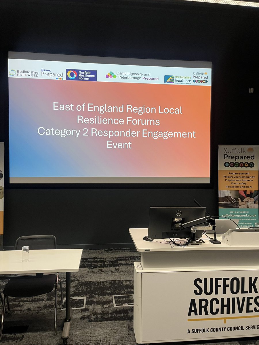 Setting up for the Category 2 Responder Engagement Event 💫 looking forward to welcoming our regional partners and members from the cat 2 agencies and voluntary sector.