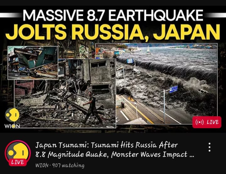 The Prophecy of the #SoonComingGlory has been trumpeted tirelessly from nation to nation, city to city across the continents of the world.

Soon, even that, just like this Prophecy of the 8.8 magnitude earthquake who's dreadful fulfilment we are witnessing, shall be fulfilled.