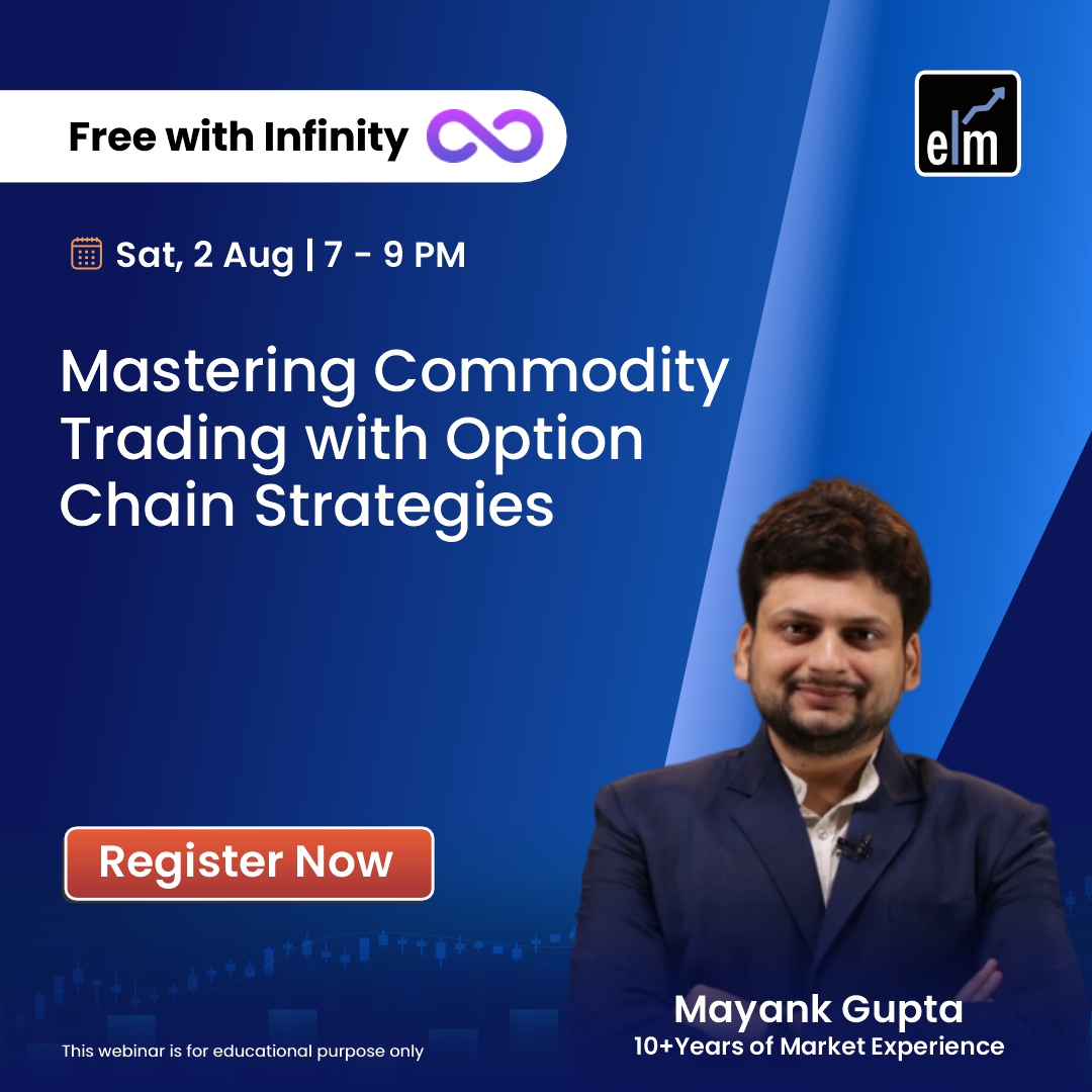 Want to trade commodities? Join us to decode real market sentiment, Spot breakouts &amp; traps, avoid fakeouts with smart setups.

Option Chain Analysis reveals what big players are doing &amp; how you can trade with them, not against.

Enroll now👇
elearnmarkets.com/webinars/maste…